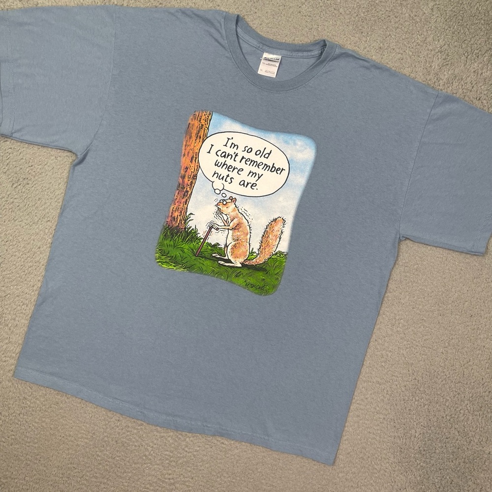 Vintage y2k funny squirrel T-shirt